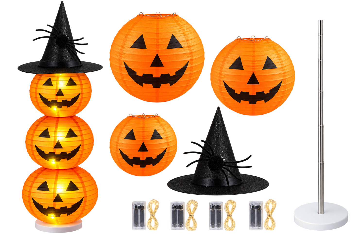 Halloween Pumpkin Lantern Stand