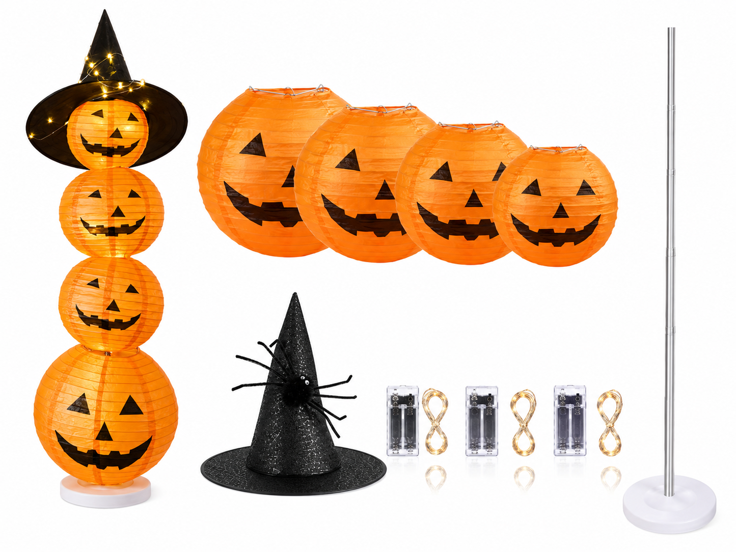 Halloween Pumpkin Lantern Stand