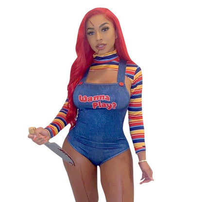 Halloween Sexy Chucky bodysuit