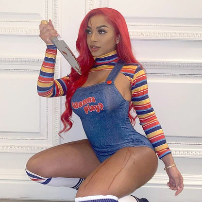 Halloween Sexy Chucky bodysuit