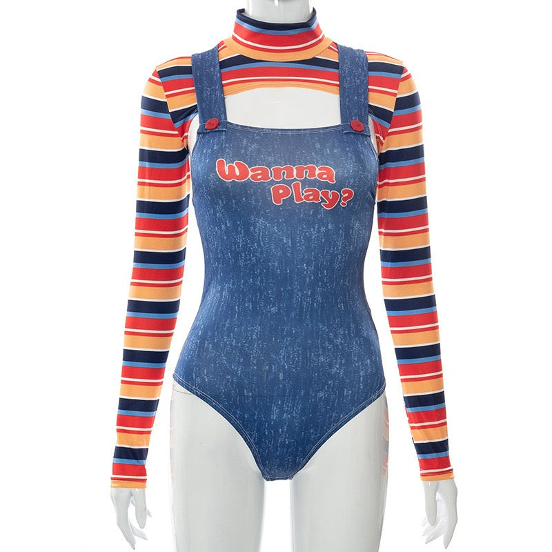 Halloween Sexy Chucky bodysuit