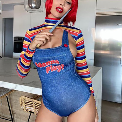 Halloween Sexy Chucky bodysuit